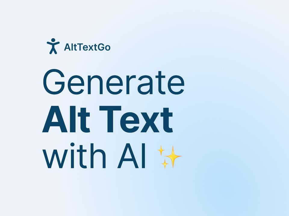 Screenshot of the Alt Text Go plugin for Framer